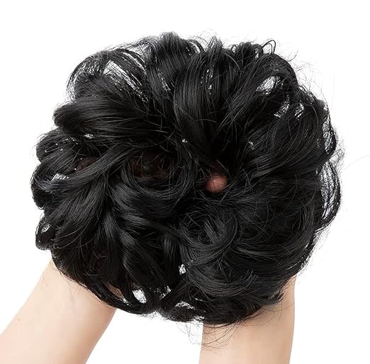 Natural Hair Toppers Bangs for Women-Brown & Black ((Pack of 2))