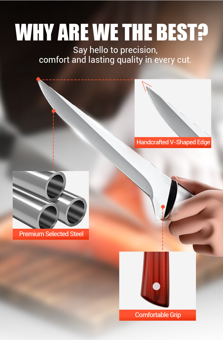 Stainless Steel Japanese Boning Knife - Chef's Favorite Knife