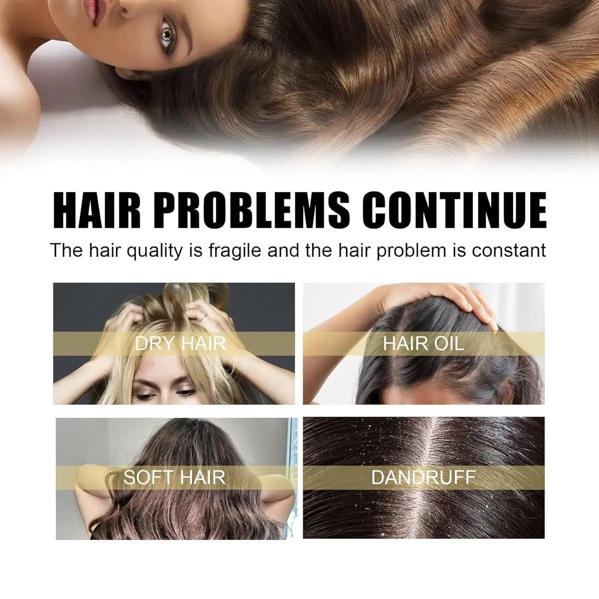 Ginger Plant Extract Anti-Hair Loss Hair Shampoo (PACK OF 3)👈