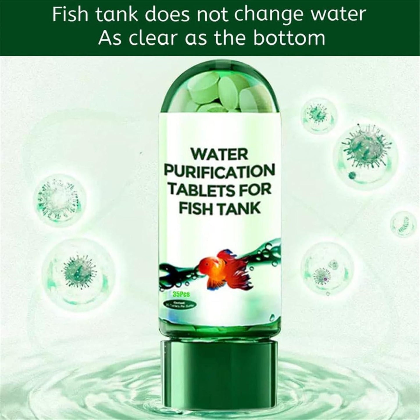Aquarium Purifying Tablets (Pack of 70) – Safe for All Fish | 1 to 4 tab per 10L