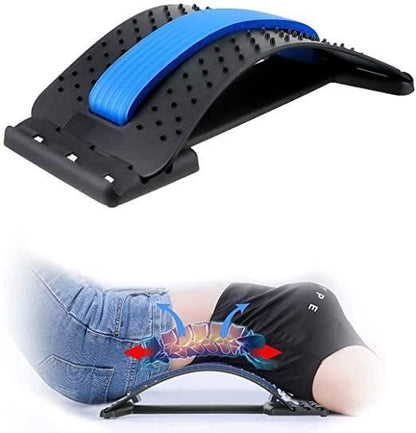 Magnetic Therapy Acupuncture Massage Lumbar Stretcher (Blue)
