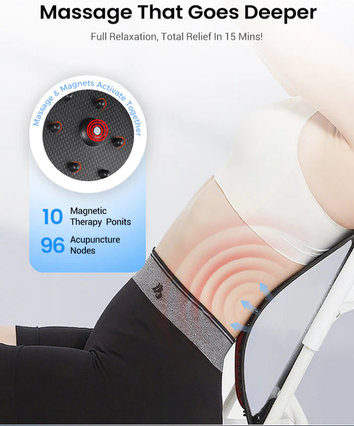 Magnetic Therapy Acupuncture Massage Lumbar Stretcher (Blue)