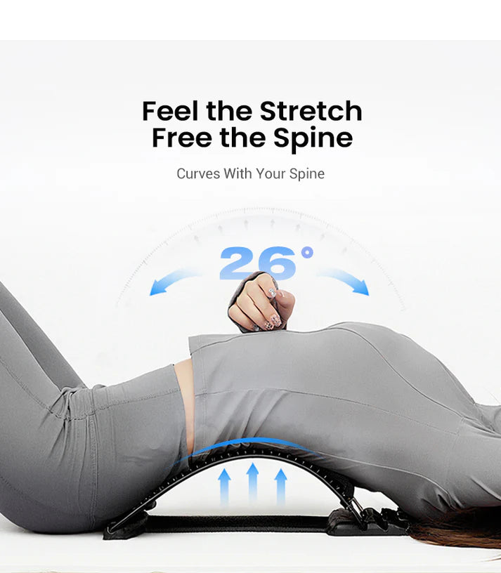 Magnetic Therapy Acupuncture Massage Lumbar Stretcher (Blue)