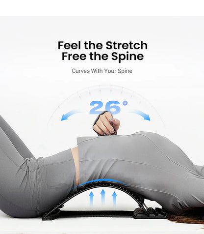 Magnetic Therapy Acupuncture Massage Lumbar Stretcher (Blue)