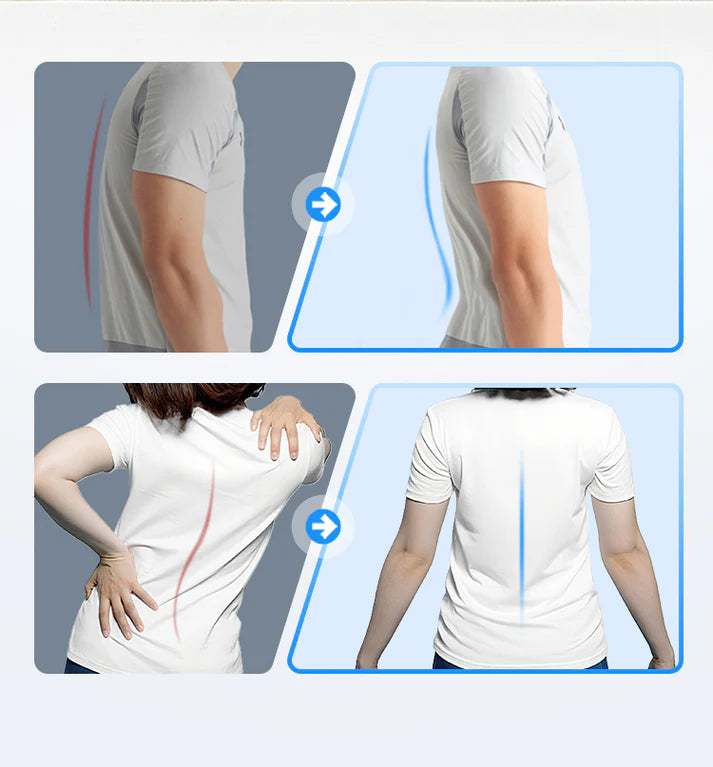 Magnetic Therapy Acupuncture Massage Lumbar Stretcher (Blue)