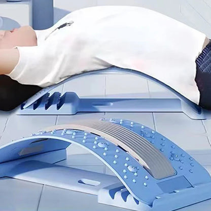 Magnetic Therapy Acupuncture Massage Lumbar Stretcher (Blue)