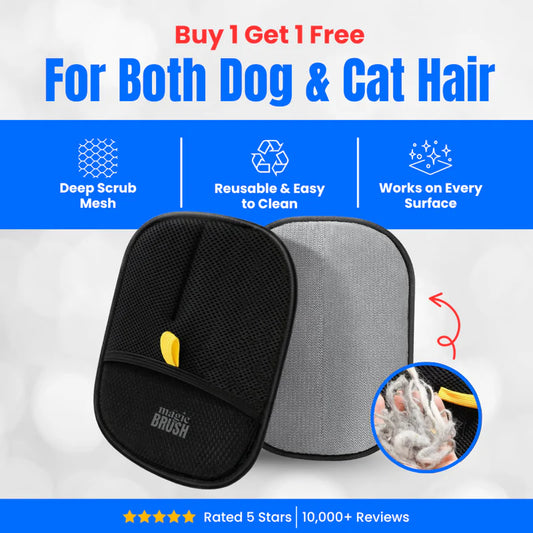 Careefy™–Magic Pet Hair Remover Gloves (Buy 1 Get 1 Free)