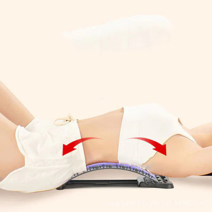 Magnetic Therapy Acupuncture Massage Lumbar Stretcher (Blue)